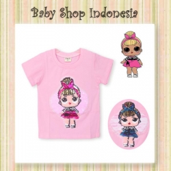 large Kaos Sequin LOL Pink